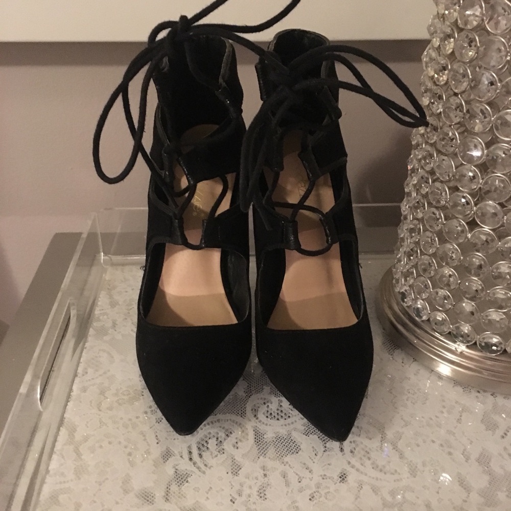 🍁Lace up booties - Picture 2 of 4